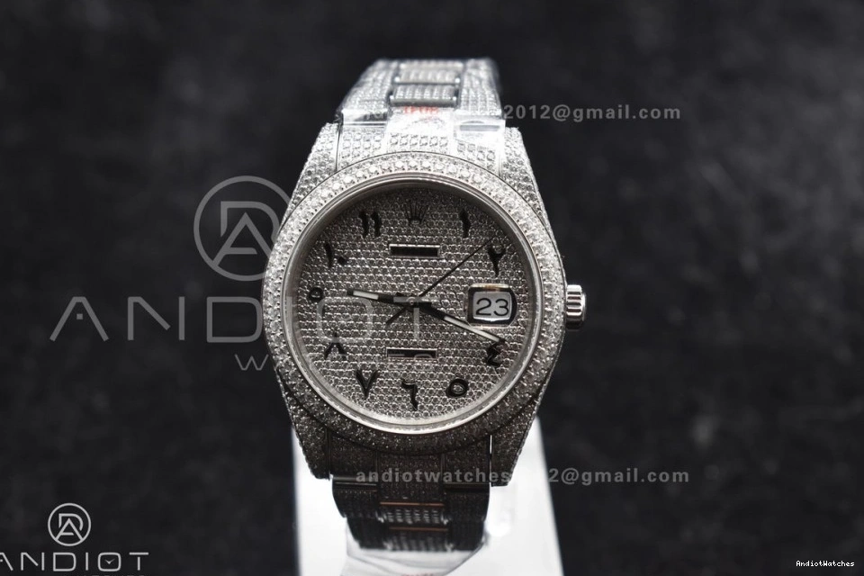41mm Arabic Wheel Numerical Diamond Version Date Markers with DateJust JDF 900 ZipUp Best 1010